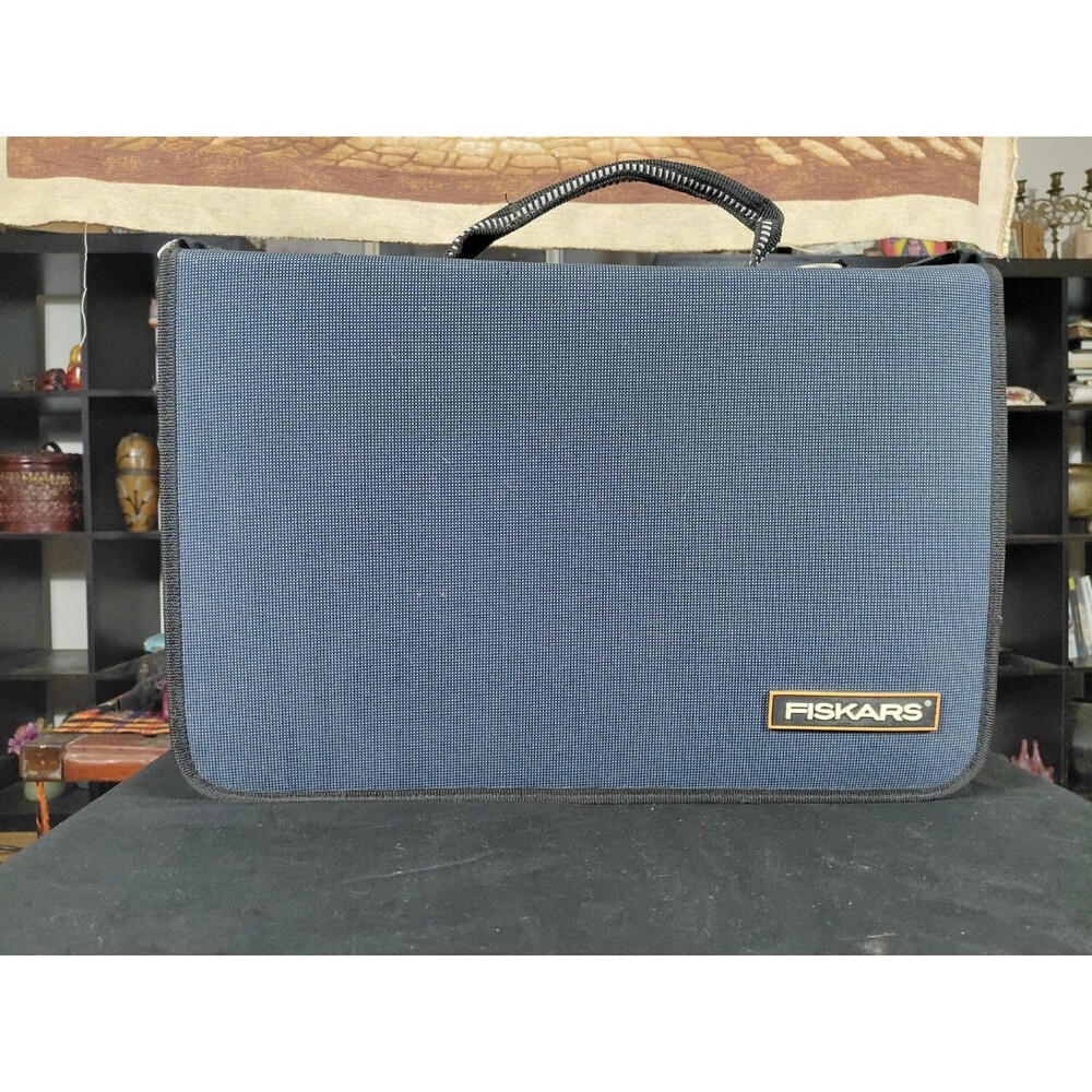 Fiskars Scrapbooking File Folder Tote Bag Briefcase  W/Stencils